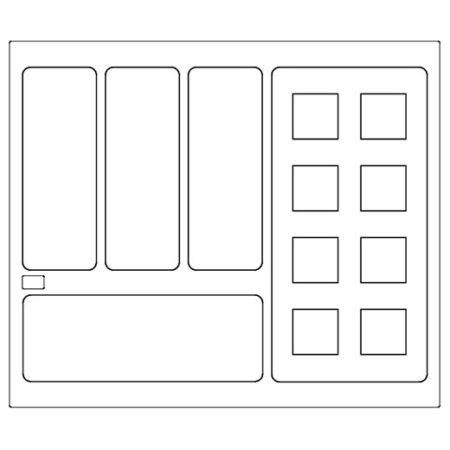 Oak Cutlery Drawer Insert Spice Jars