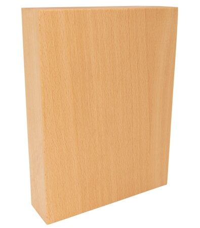 Prime Beech Full Stave Worktop Sample 200mm x 150mm x 38mm
