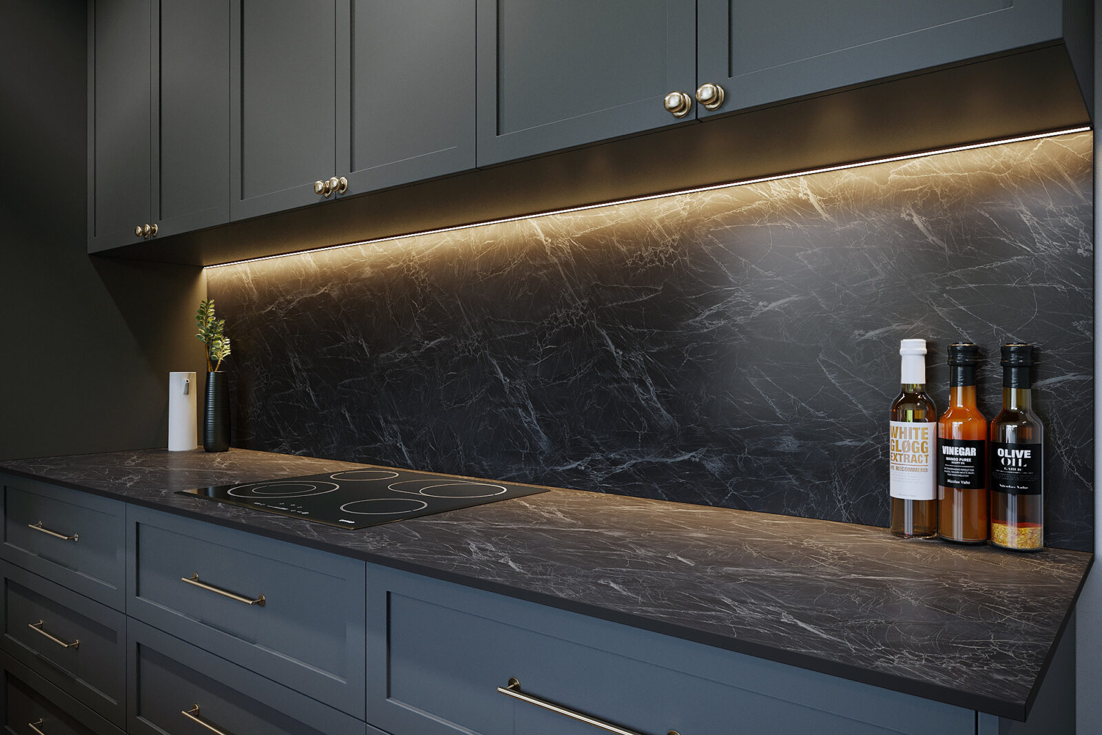 Storm Vein Marble Worktop - Image 6