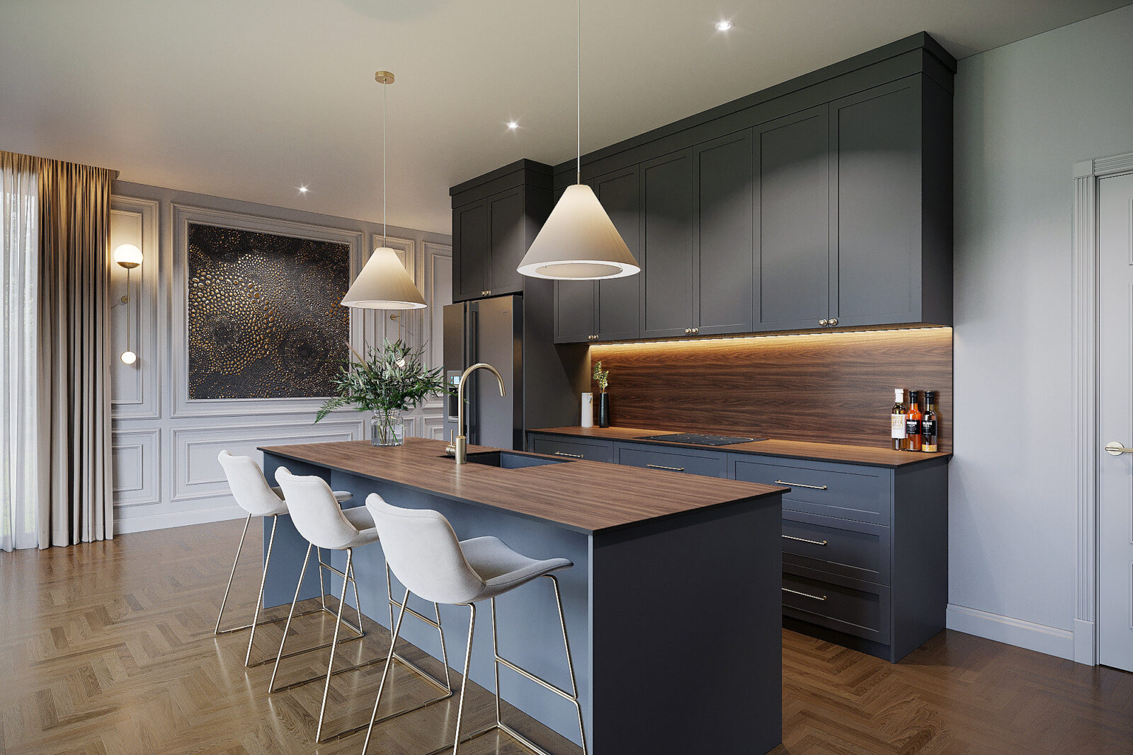 Velvet Walnut Worktop - Image 7
