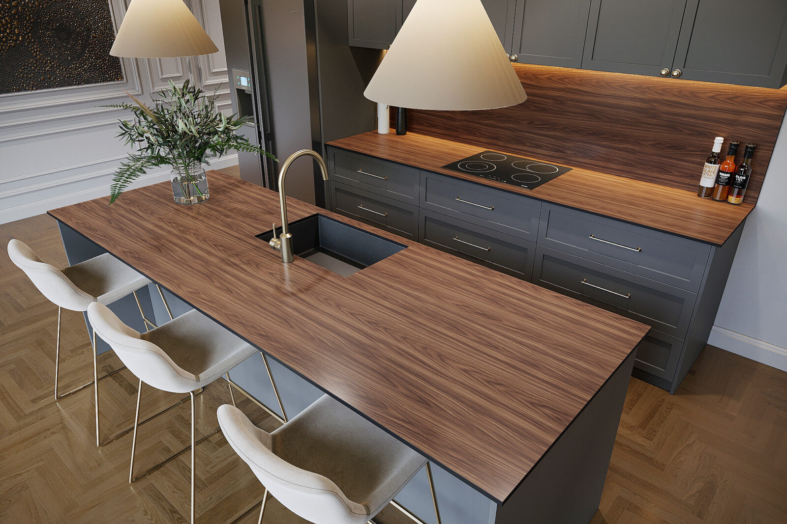 Velvet Walnut Worktop - Image 2