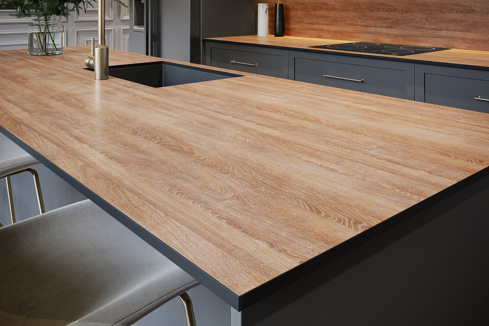 Warm Oak Worktop - Image 6