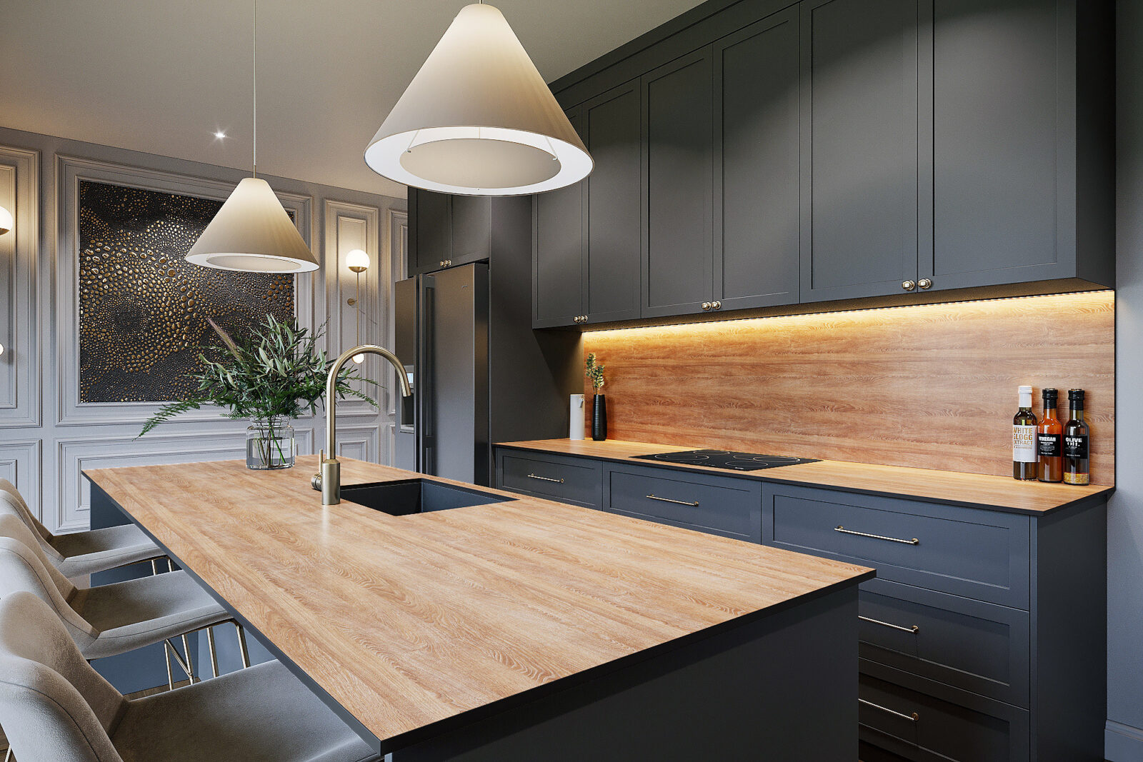 Warm Oak Worktop - Image 4