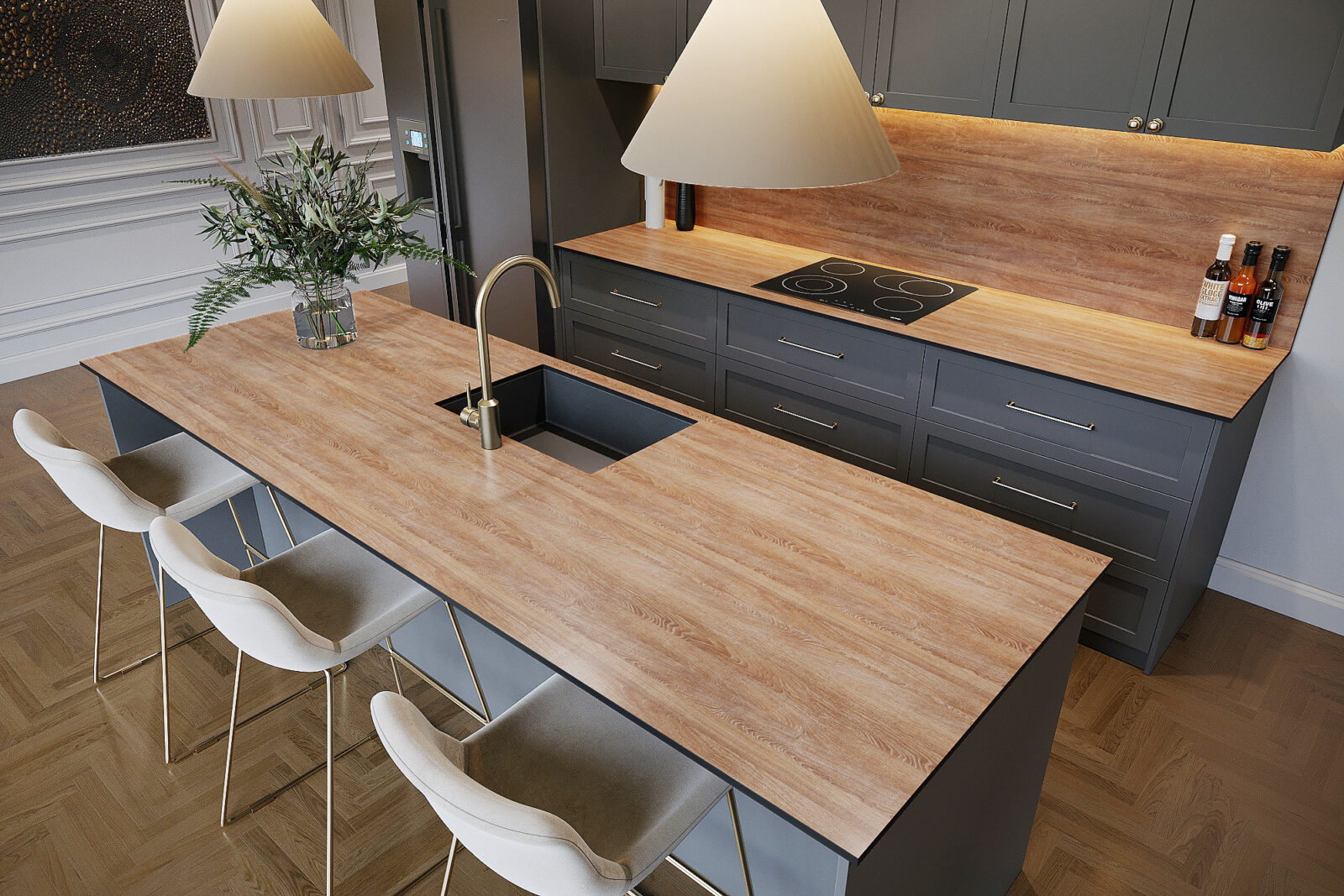 Warm Oak Worktop - Image 3