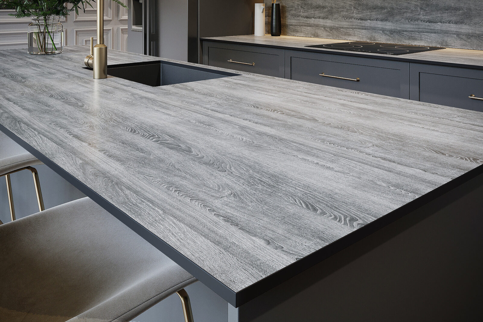 White Washed Oak Worktop - Image 6