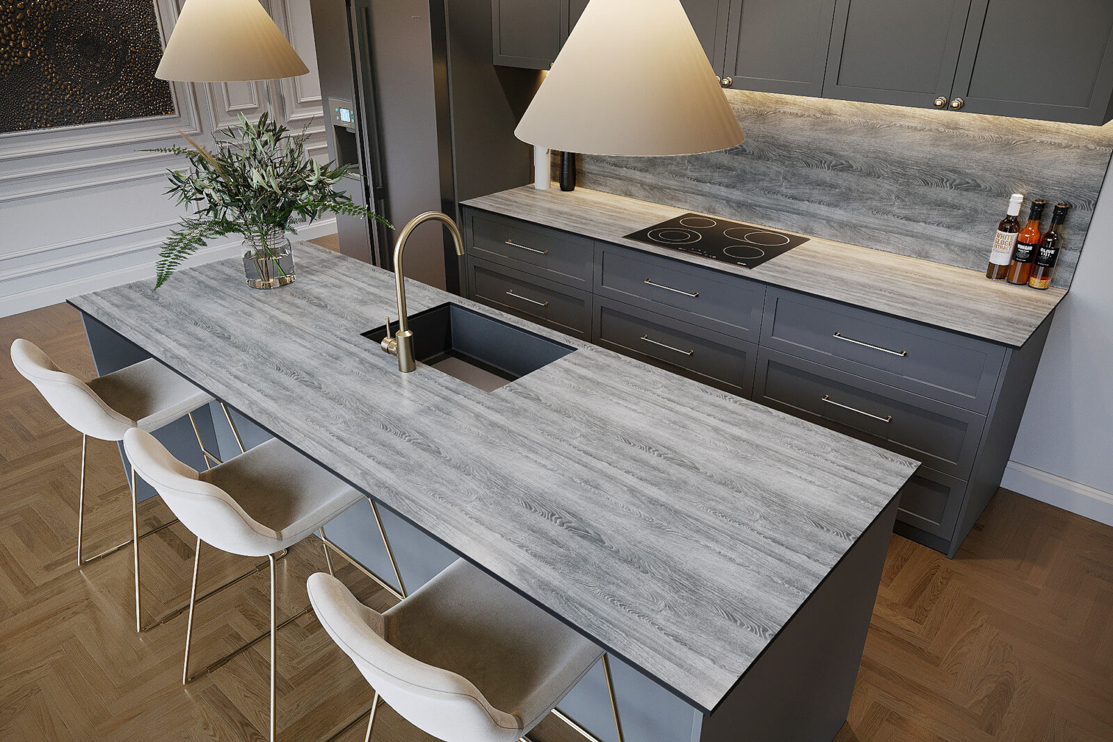 White Washed Oak Worktop - Image 2